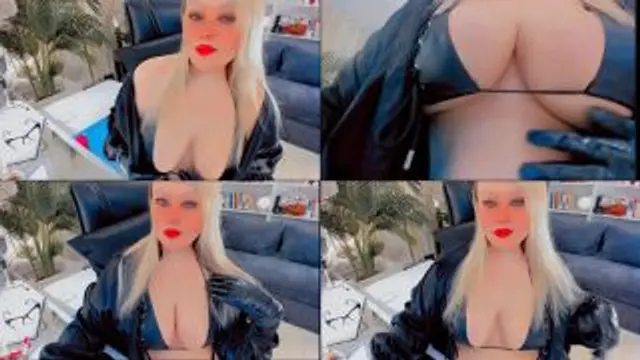 GROSSE, NATÜRLICHE DD IM LEDERBIKINI, LEDERHANDSCHUHE, MILFY