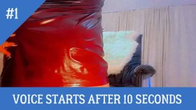 Pfirsichbeute im lila Lackkleid ASMR Stimme hypnotisieren