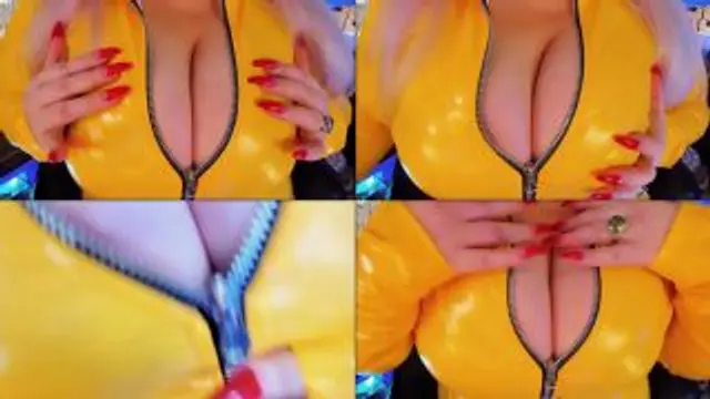 RIESENTITTEN IM GELBEN LACKKLEID ANBETUNG + STIMME BRAINWAS