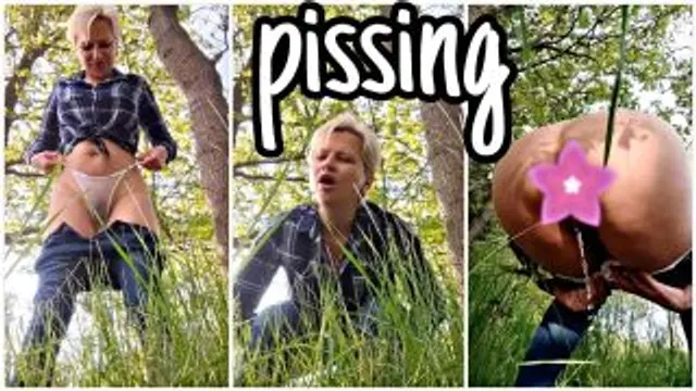 Ich habe im Wald gepinkelt | Outdoor Piss Fetisch