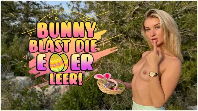 OSTERBUNNY BLÄST DIE EIER LEER!!