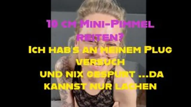 10 cm Minipimmel reiten? Ich hab’s an meinem Plug versucht😂