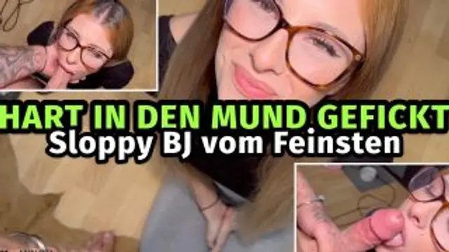 Hart in den Mund gefickt - Floppy Blowjob vom Feinsten
