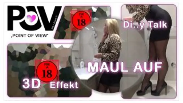 * Golden Shower *  ( 3D-Effekt )  POV to FACE