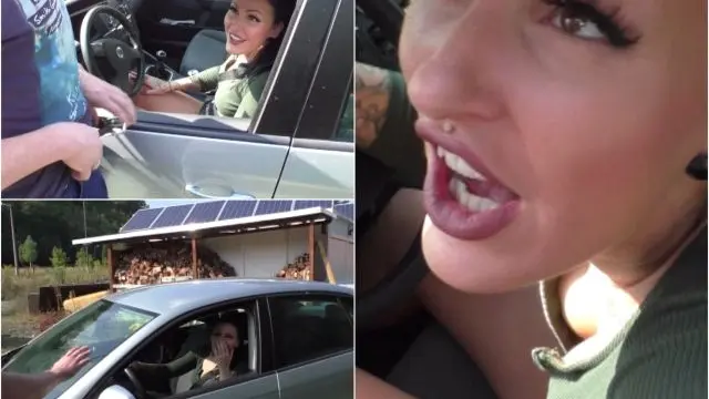 Dreist ins Auto gespritzt! Fettester Cumshot Ever!