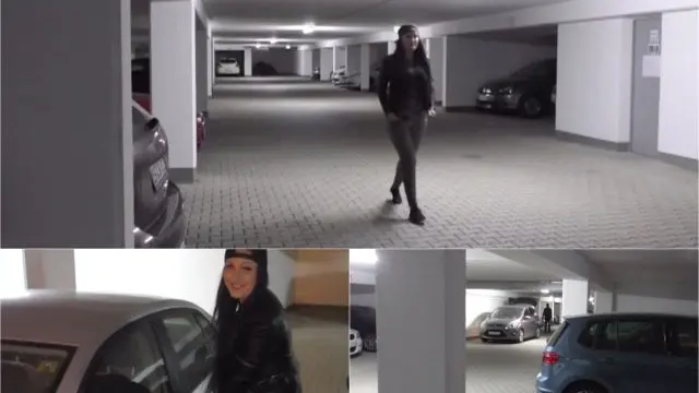 Public erwischt - ficken in der Tiefgarage !!