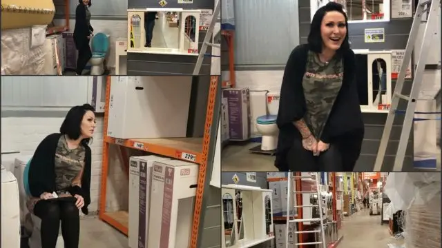 RISIKO - mitten im Baumarkt gepisst !