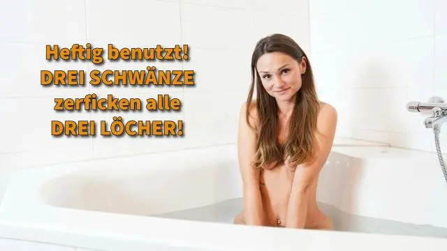 Heftig benutzt! DREI SCHWÄNZE zerficken alle DREI LÖCHER!