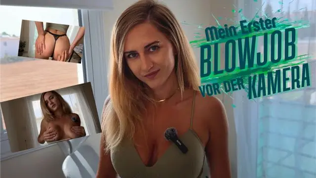 MEIN ERSTER BLOWJOB VOR DER KAMERA !