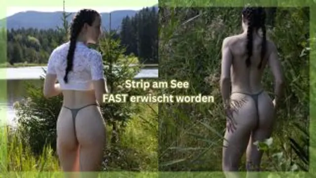 Heißer Striptease am See - FAST wurde ich erwischt! 🫦