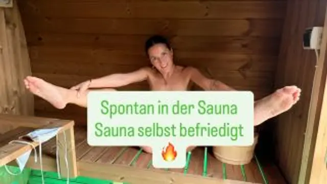 spontane Selbstbefriedigung in der Sauna 🔥