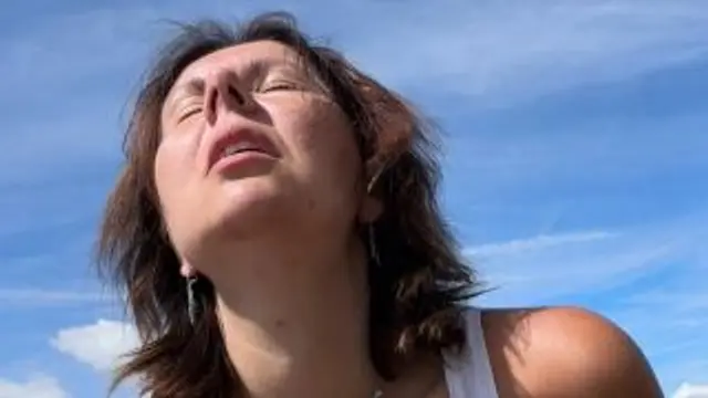 Vicky auf dem Gipfel