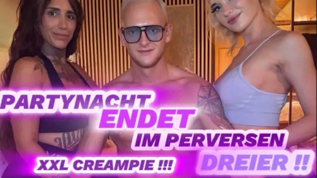 Partynacht Endet im Perversen Dreier !!